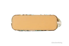 Tory Burch (144081) Emerson Small Climbing Palms Printed Canvas Tote Handbag